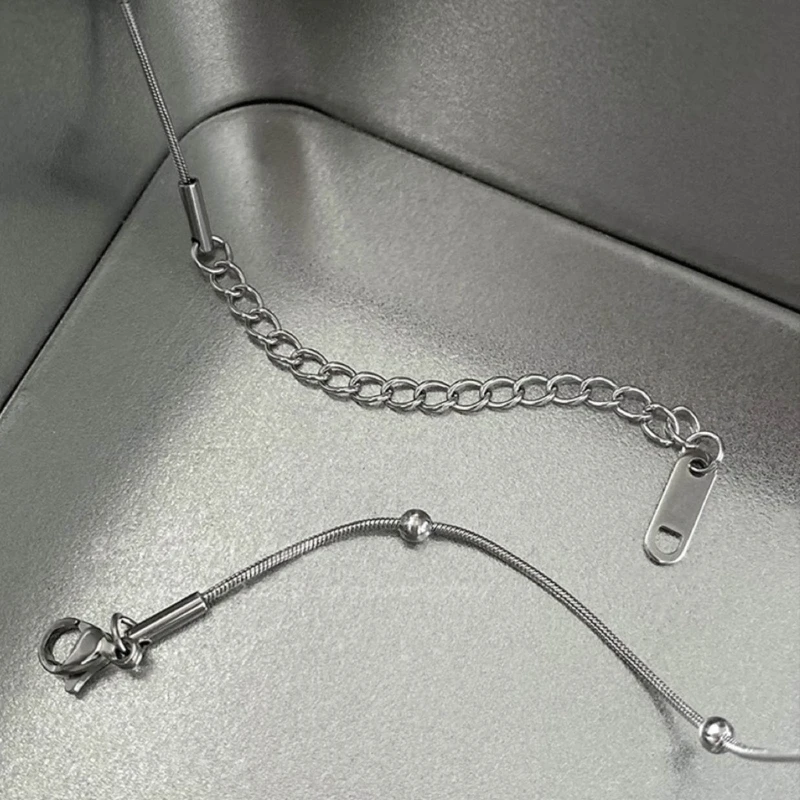 E0BF Stainless Steel Material Star Pendant Neck Jewelry Birthday Gift for Hot Girls image 3