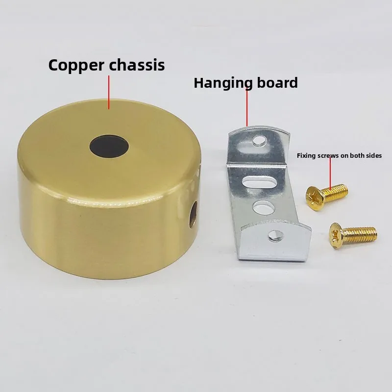 2PC Dia50-120mm Copper Ceiling Mount Base Brass Ceiling Plate Hanging Board for LED Work Machine Lamp DIY Installation Accessory
