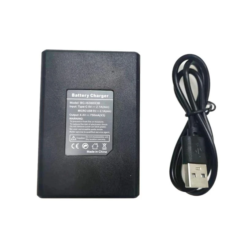 3 فتحات/شاحن مزدوج شاحن بطارية Batteies شحن/ل إنستا 360 واحد X3 شاحن بطارية Insta360 أم X3 بانورامية اكسسوارات