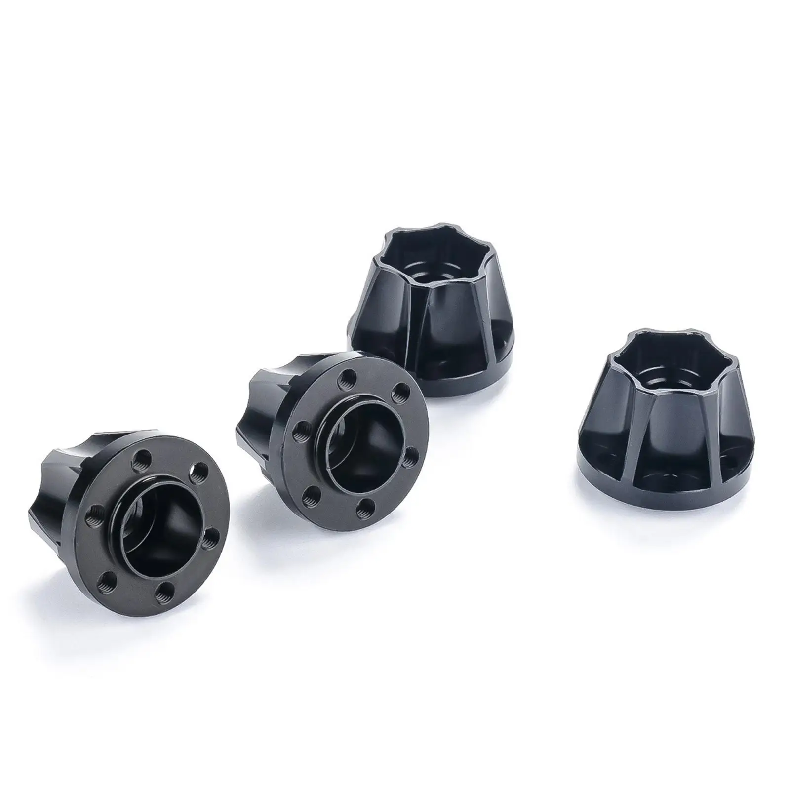 

4 шт., 12-миллиметровый шестигранный адаптер ступицы колеса, удлинитель колеса для обода колеса 1,9 дюйма, 2,2 дюйма, металлические, запасные части, детали для гусеничного радиоуправления, аксессуары для радиоуправления