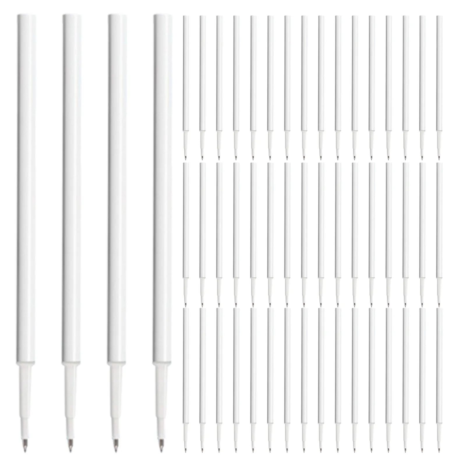 

120Pcs Black Gel Pen Refills Fine Point 0.5mm Ink Replacement for Click Ballpoint Pens Smooth Writing Office School Supplies