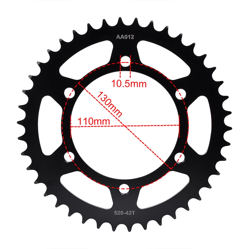 520 Chain 16/17/41/42 T Motor Sprocket For GPZ400 GPZ500 R S ZX400 EX400 Ninja 500 EX500 ER500 ZR400 ZR550 Zephyr X ER-5 Twister