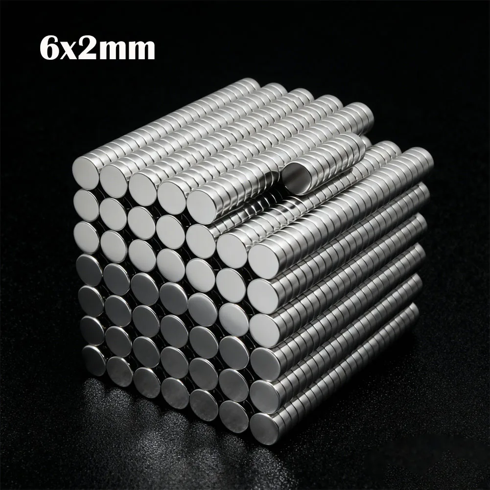 

10-200Pcs 6x2mm Super Powerful Round Magnet Neodymium Magnets N35 NdfeB Strong Magnet Permanent Magnetic Imanes Magnetic Sheet