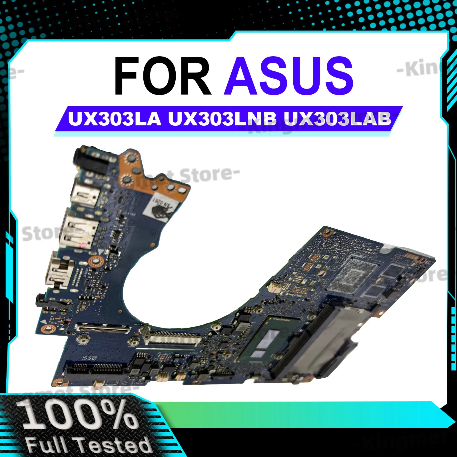 Placa base para ordenador portátil UX303LA, para ASUS ZenBook UX303LB UX303LN U3000 UX303L U303L UX303LA UX303LNB BX303L, placa base con CPU I3 I5 I7