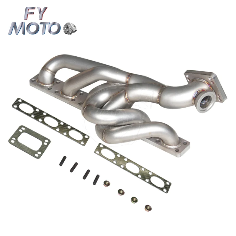 SS304 3.0mm Thick Top Mount Exhaust M50 Manifold For M52 S50 S52 E36 E39 T3 / T4 1990-2001