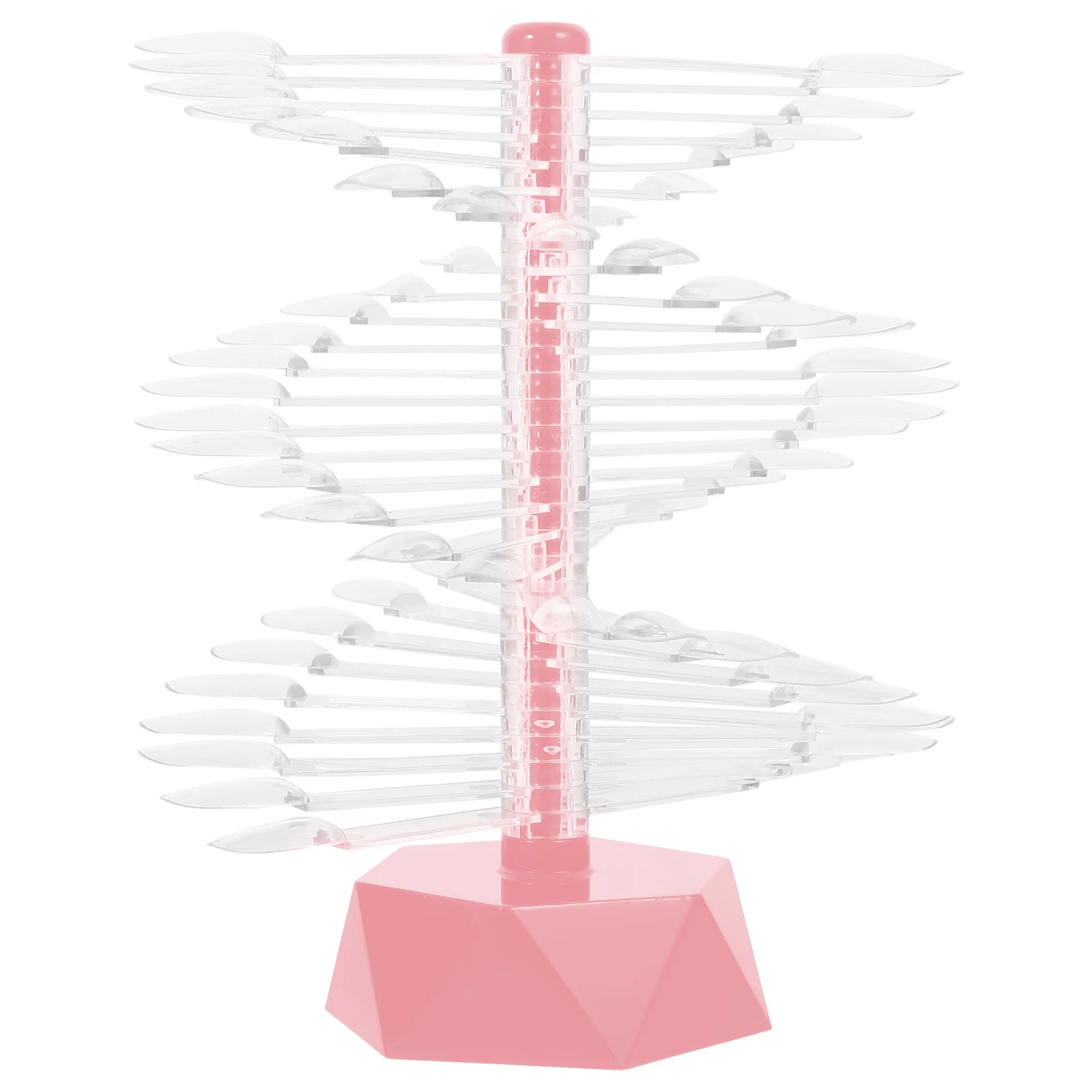 

Clear Spiral Nail Tips Display Stand Acrylic Art Practice Holder Safe Distinctive Good Experience Nail Display Stand