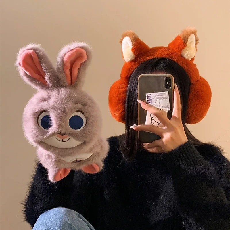 Winter New Zootopia Plush Cute Earmuffs Cartoon Nick Wilde Fox Ears Earmuffs Judy Foldable Warm Windproof Cute Cartoon Gifts