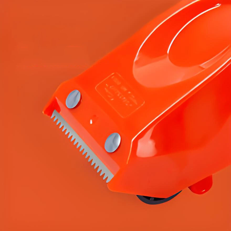 قاطعة شريط التعبئة، عبوة من 1، 5.5 سم، مناسبة للاستخدام المكتبي والشحن، لون برتقالي