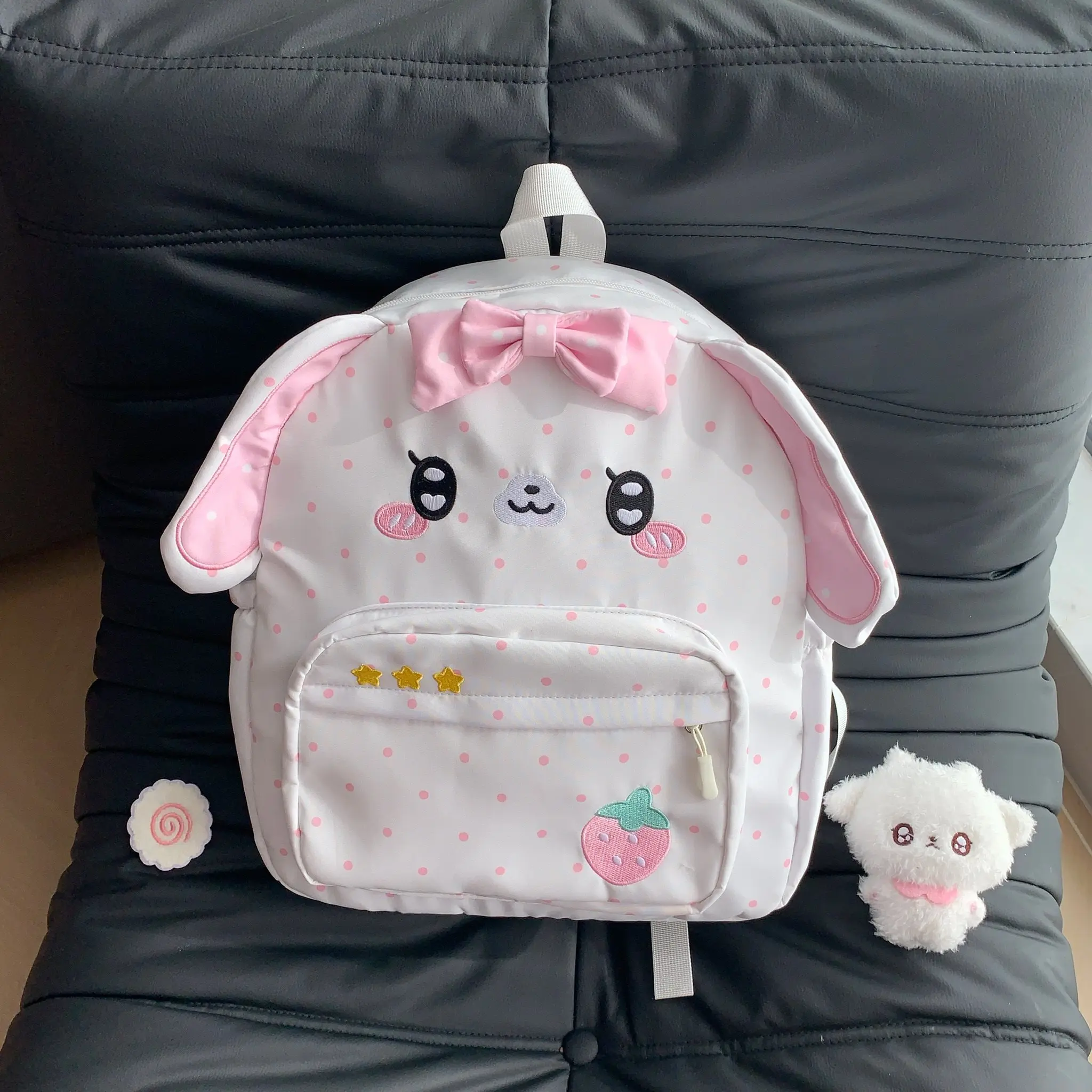 Girl Backpacks Cute Strawberry - огляд і ціна Embroidery Rabbit