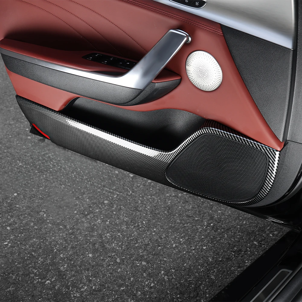 

For Stinger 2018-2023 Car Tuning 4PCS Car Door Anti Kick Pad Covers Trim Interior Accessories