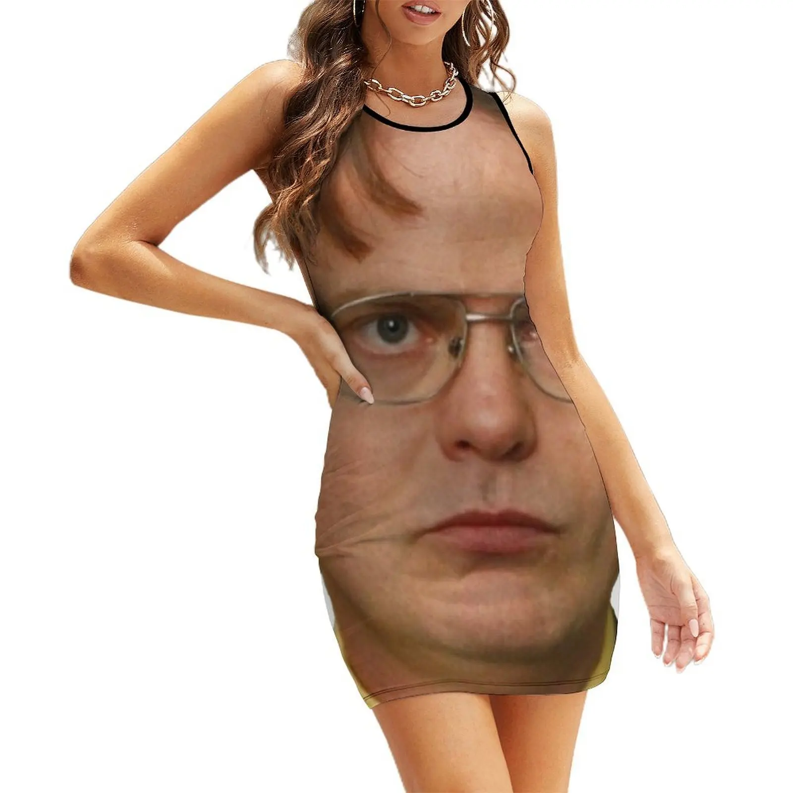 

dwight schrute Sleeveless Sundress dresses for woman 2025 summer dress daily Dress vintage women evening dress