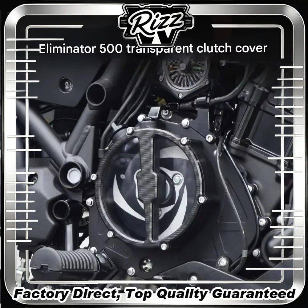 FOR Retro Durable Transparent Clutch Housing Cover Modification Part for Eliminator 500 Motorcycle Clear Cover Accessory