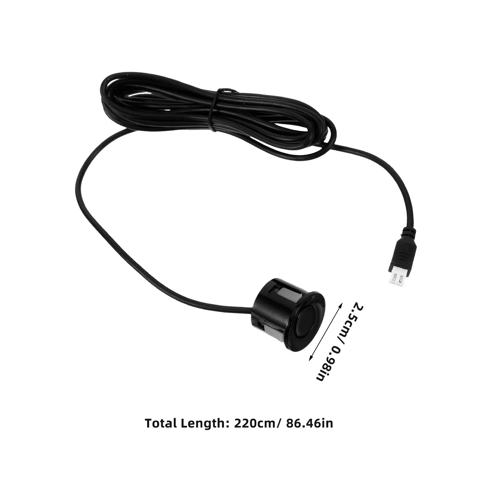 22Mm Parking Sensor Rear Backup Assist Sensor for All Cars Fast Responsive Accurate Distance Detection Car