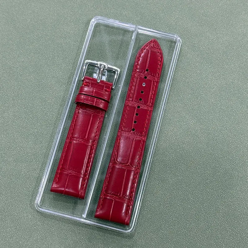 

FUYIJIA пара ремешков для часов из воловьей кожи с рисунком крокодила, ремешок из нержавеющей стали 316L с пряжкой 12 мм ~ 24 мм, браслет из телячьей кожи