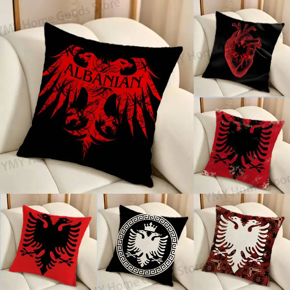 

Albania flag Cartoon Printing Pillowcase Customized Pillow Cover for Sofa Home Decor