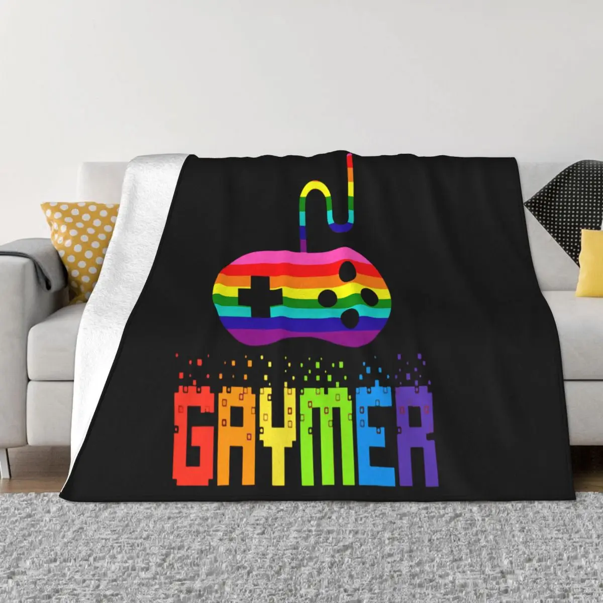 Gaymer Gay Gamer Lgbt Pride Atmungsaktivess Baseball Hats Women Men Print Rock Throw Blanket