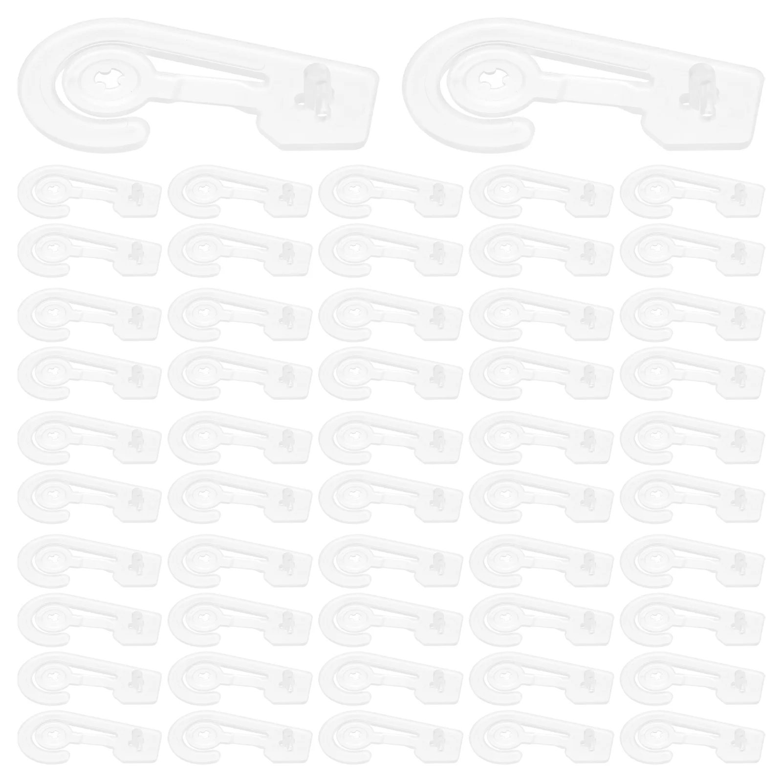 

100pcs Hooks Versatile Plastic Hanger For Socks Office Use Sock Hat Hanger Bag Display Retail Accessories