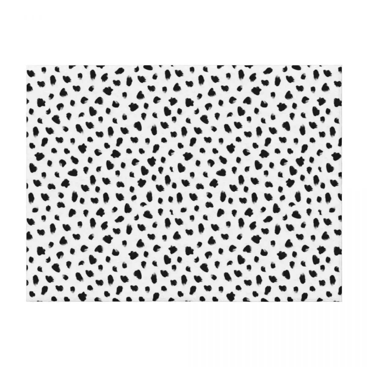

Dotty Dalmatian Animal Print Throw Blanket Thermals For Travel Flannel Fabric Shaggy Single Blankets