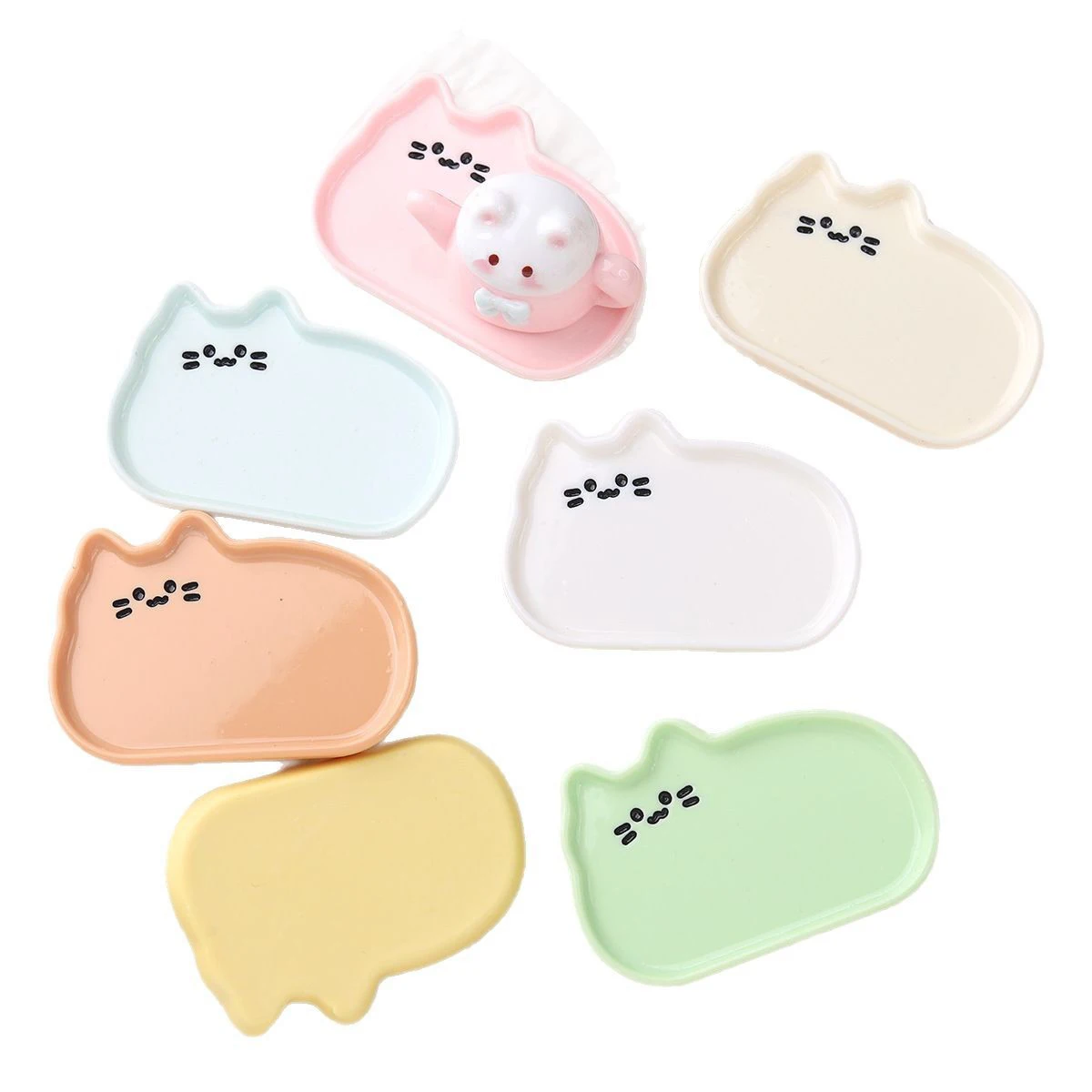 Mini pratos de sobremesas, prato de café/pão 1/6 1/12 casa de bonecas, ornamento de cozinha, boneca, acessórios de piquenique ao ar livre, modelo de prato em miniatura