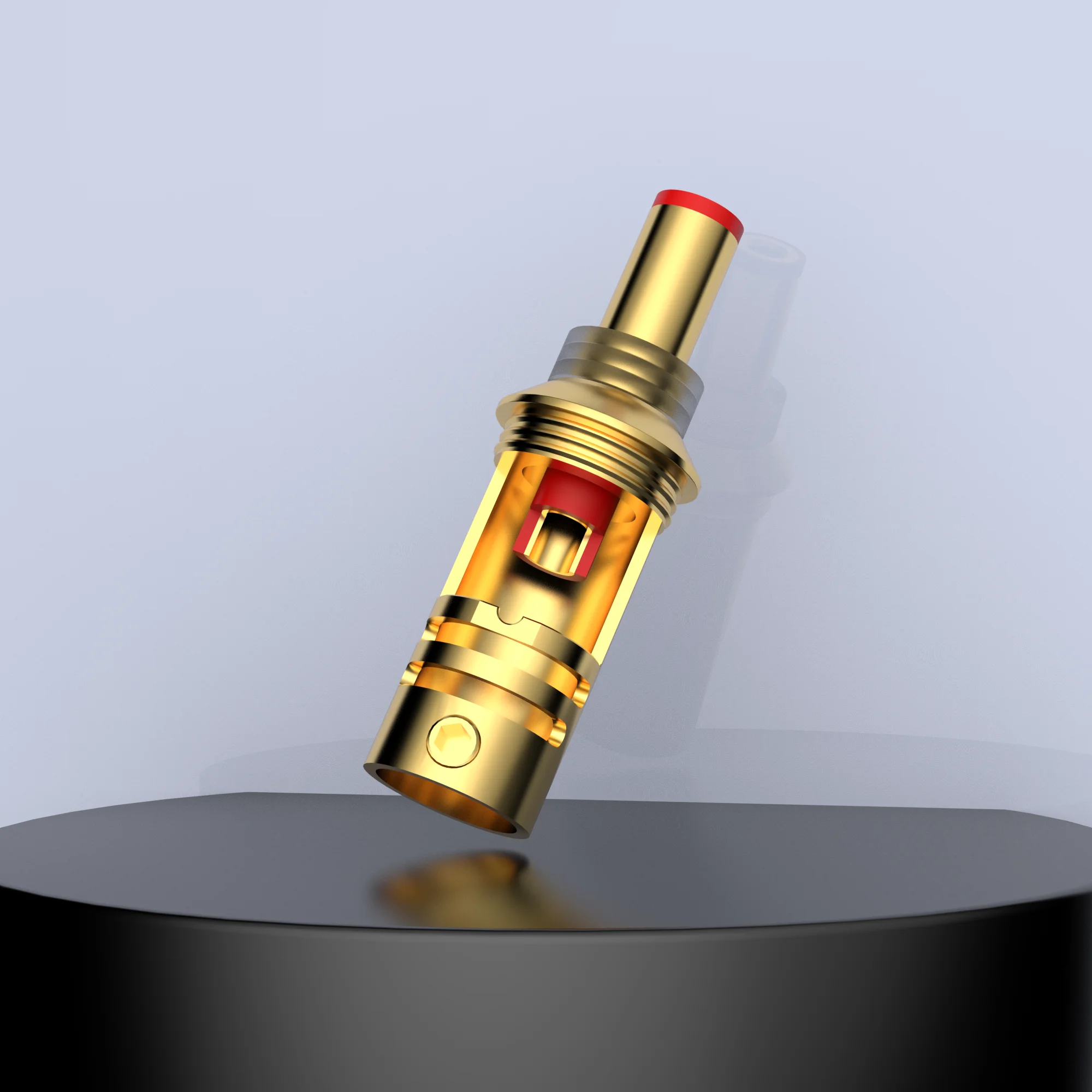 Audiocrast-conector de clavija de alimentación CC chapado en oro de 24K, Conector de clavija para alta gama de Audio, conector HIFI DC2.5