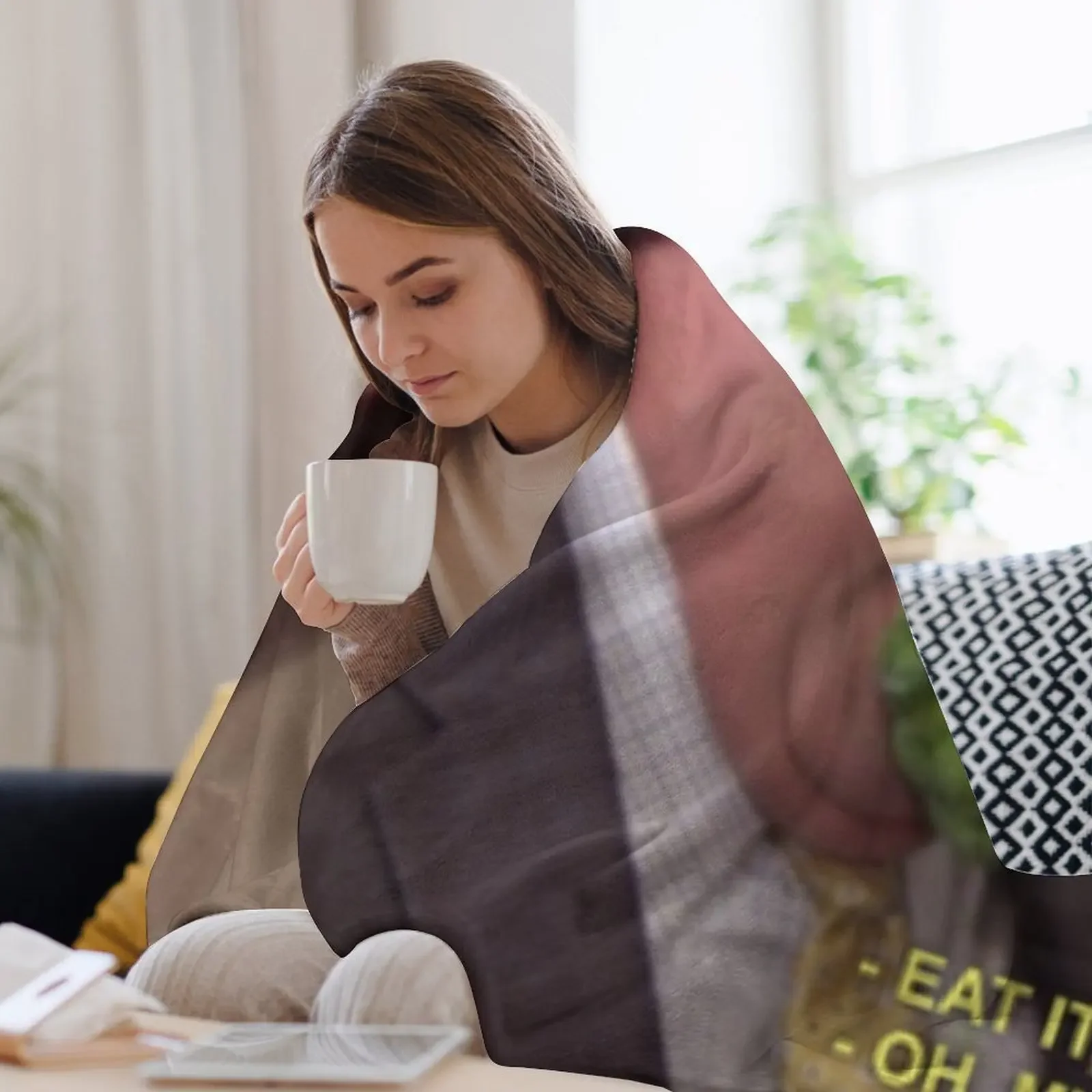 كيفن والبروكلي - بطانية رمي المكتب، أرائك عصرية، بطانيات للتخييم #3