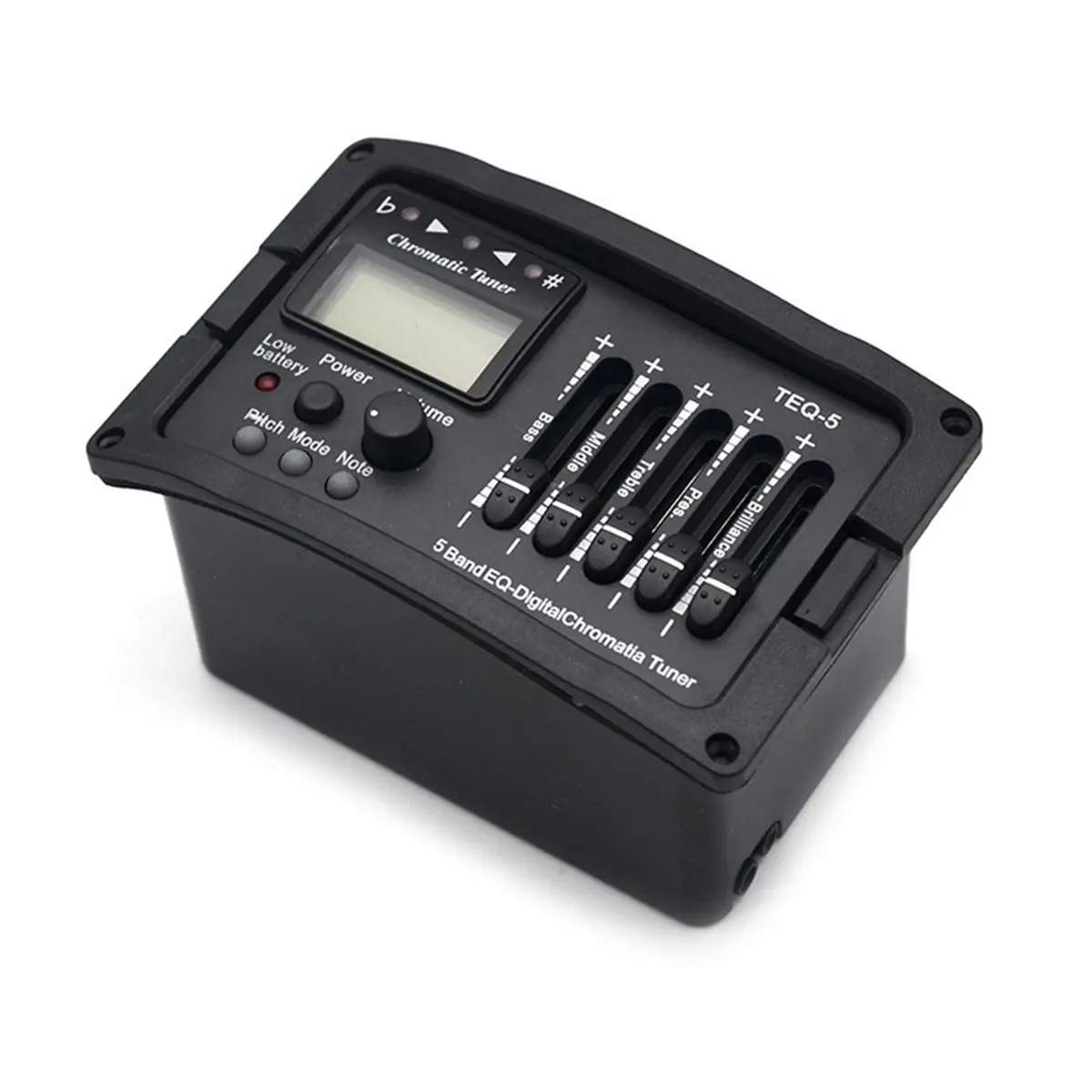 IN-A570U!5 Band Acoustic Guitar Preamp EQ Equalizer Pickup Acoustic Guitar Amplifier Digital Chromatia Tuner Piezo Pickup
