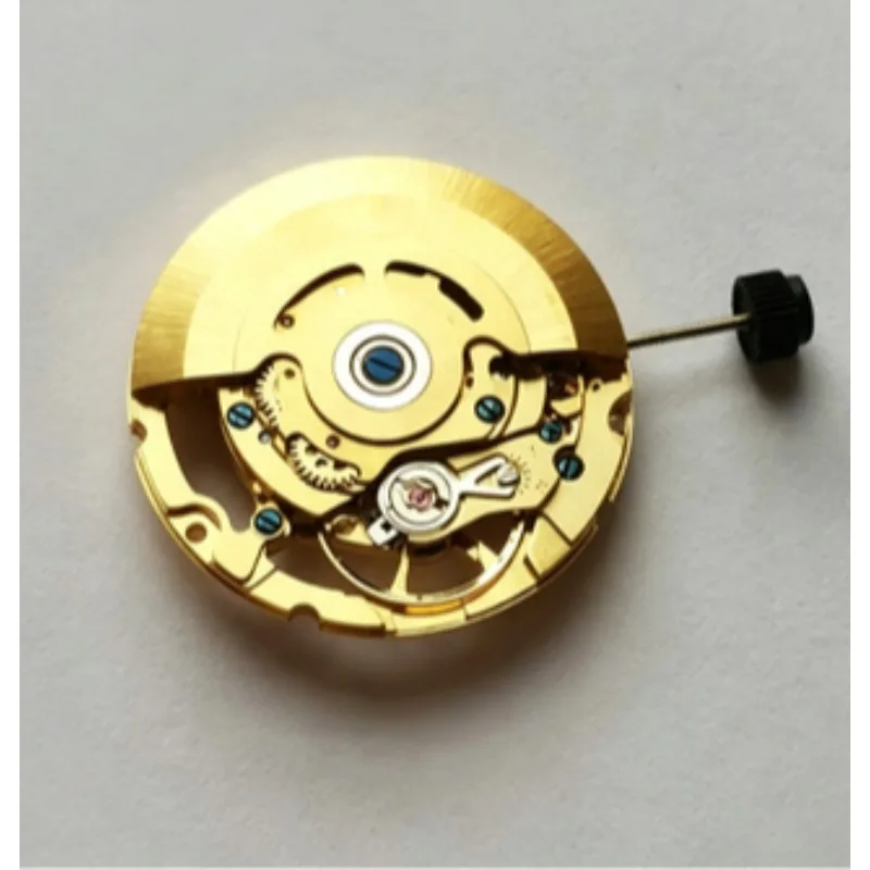 Parts are suitable for the new automatic mechanical movement, Tianjin 2824 hollow gold movement, three-pin hollow machine