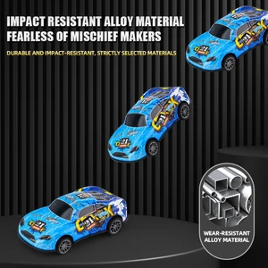 Legierungspfusfahrzeuge Eisenblatt, Abprallerauto, verschiedene Sammlungen von Autos, Kinderspielzeug, Geburtstag, Junge, 5, 10 10 Hauptverkaufskarren Eisen - №2