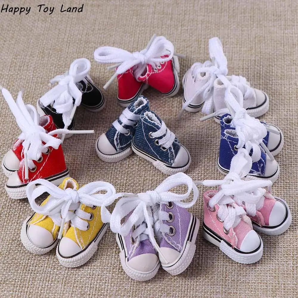 Doll Shoes Blyth Shoes 3.5CM Canvas Shoes For BJD Dolls Sneakers Shoes Boots Mini Shoes Dolls Accessories Fashion Casual Shoes