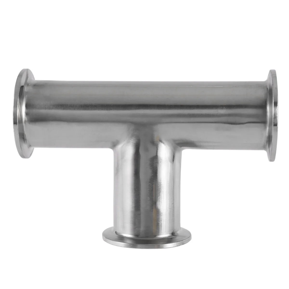 1.5Inch 38Mm Sanitary Clamp 3 Way Tee 304 Stainless Steel Sanitary Ferrule Tee Connector Pipe Fitting