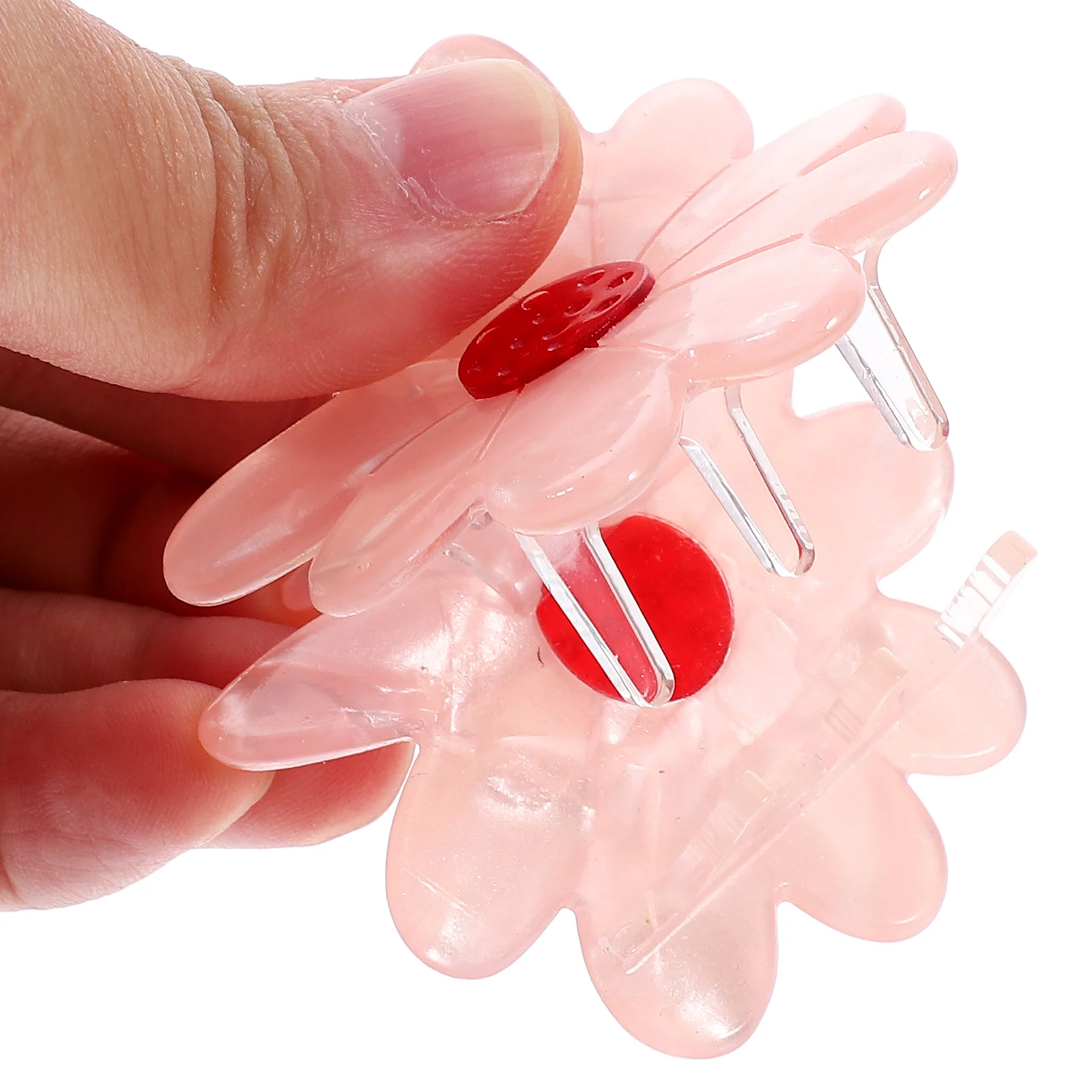 

4 шт., зажимы для цветов, задний держатель для женщин и девочек, стильный зажим, зажим для цветочных когтей, тонкие, толстые, длинные, короткие волосы, для путешествий, офиса, кемпинга