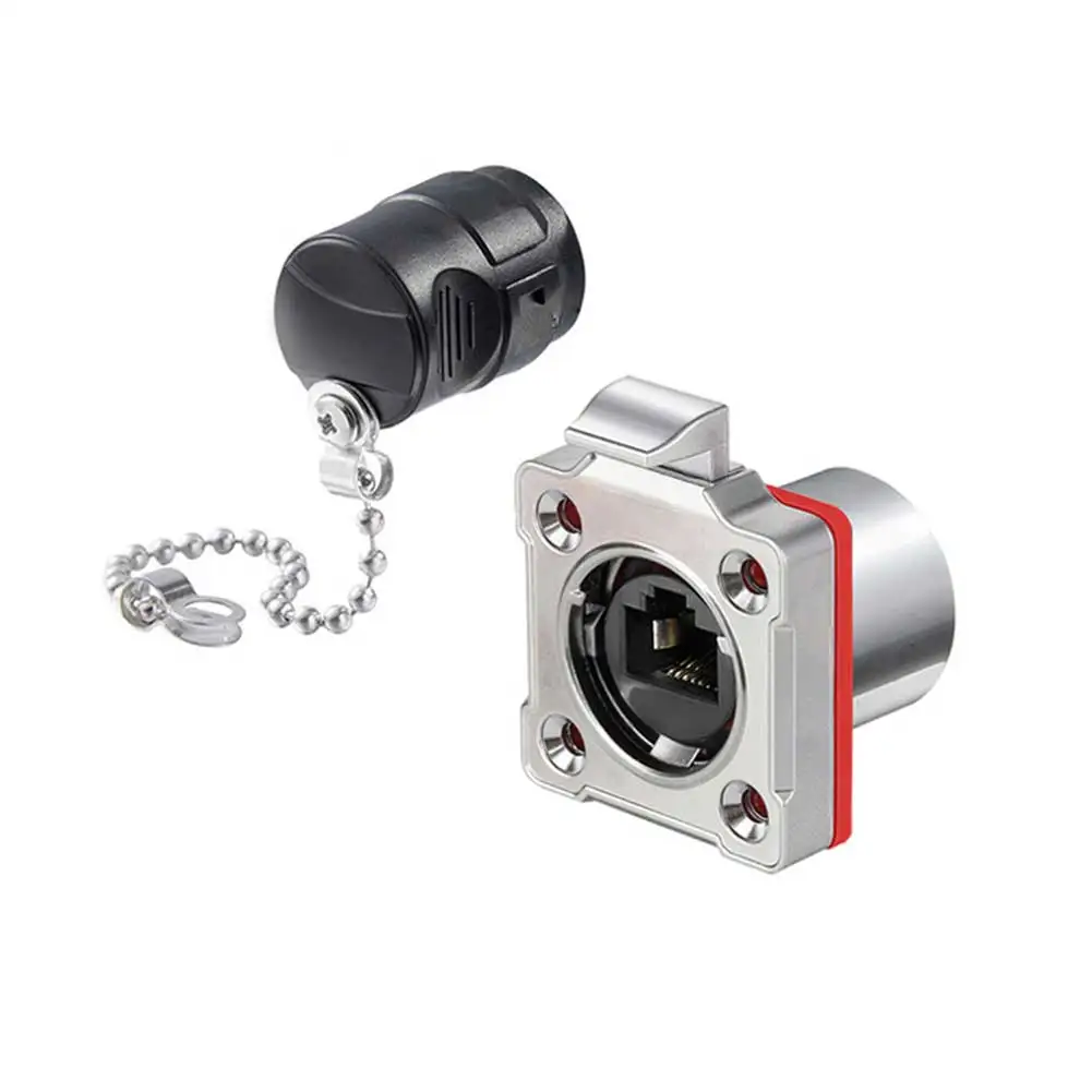 

1 шт. разъемы BD-24, водонепроницаемые для разъема RJ45 для сетевого подключения, оборудование для автоматизации морских систем, солнечная энергия