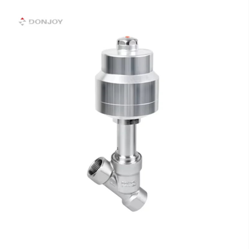 

DONJOY Sanitary High Quality Stainless Steel Valve Pneumatic Angle Seat Valve