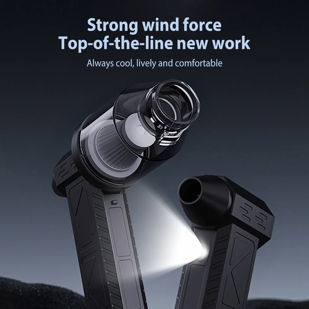 توربو مروحة طائرة 990000 دورة في الدقيقة منفاخ هواء قوي مكنسة كهربائية بدون فرش للكمبيوتر/لوحة المفاتيح/المنزل/تنظيف السيارة منفضة الهواء منفاخ أوراق الشجر