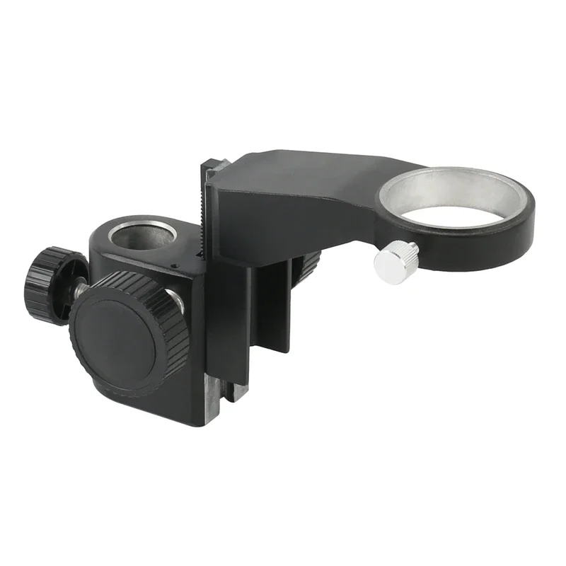 Portable Manual Focus Microscope Holder Diameter 25mm Heavy Duty Multi Axis Adjustable Metal Arm 50MM Ring Support