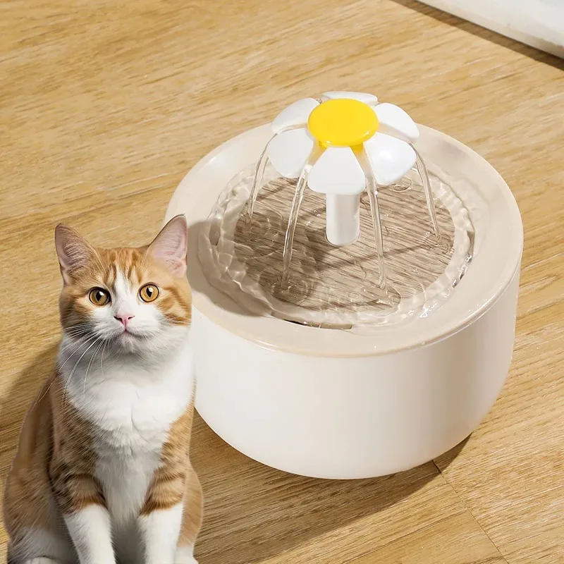 

1.5L Pet Water Fountain Automatic Mute Cat Drink Bowl Filter EU US Plug Pet Drinking Dispenser Drinker For Cats Water Filter
