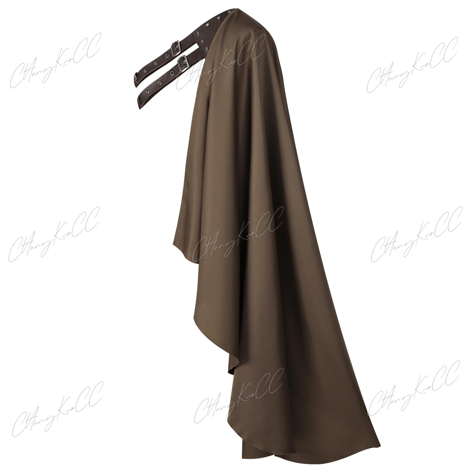 Men Medieval Half Shoulder Cloak Medieval Shawl With Adjustable Straps Halloween Medieval Cosplay Costume view 4