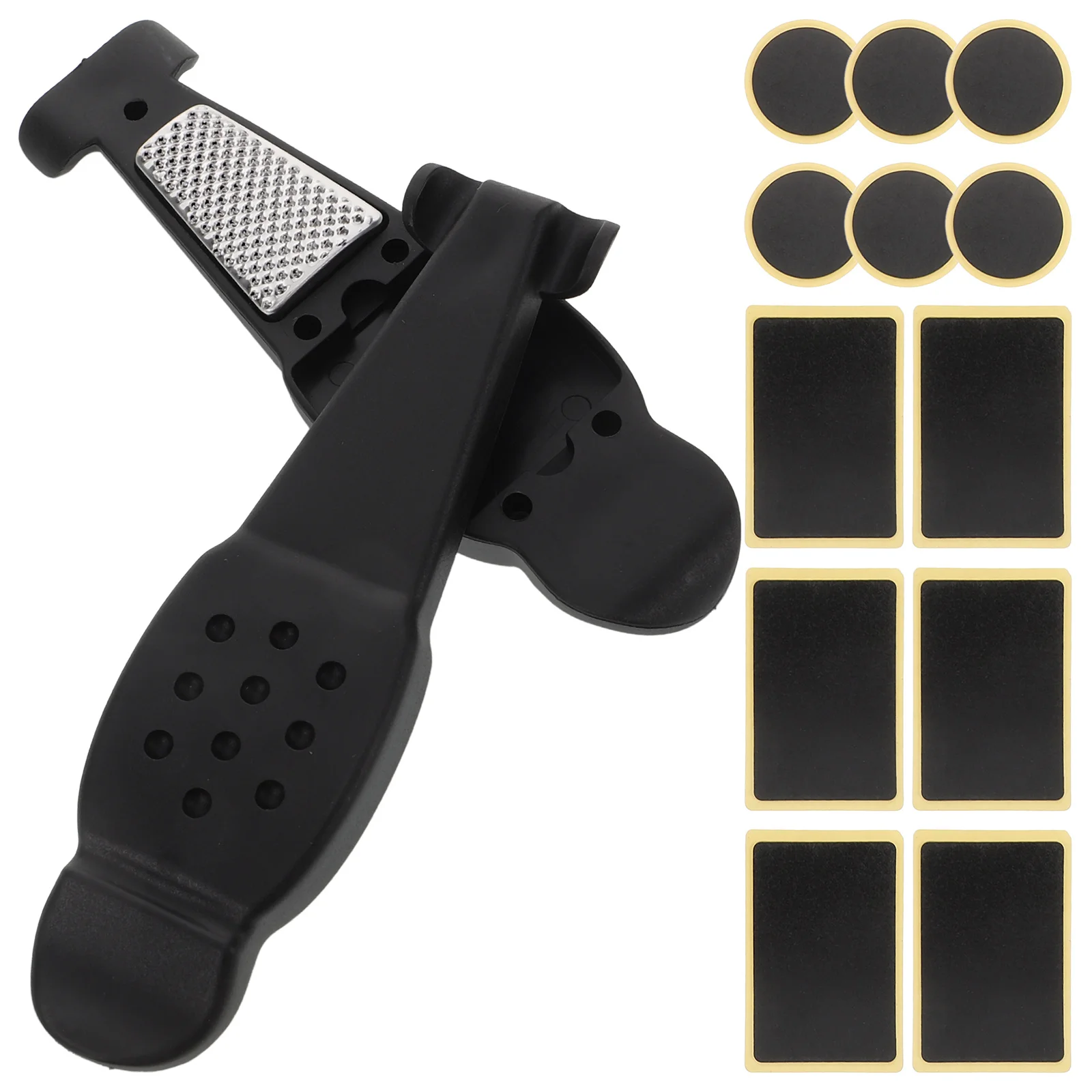 مجموعة واحدة من أدوات إصلاح إطارات الدراجة المحمولة، رقع أدوات شاملة للإطارات، مجموعة رقعة أنبوبية للدراجة للإطارات #6