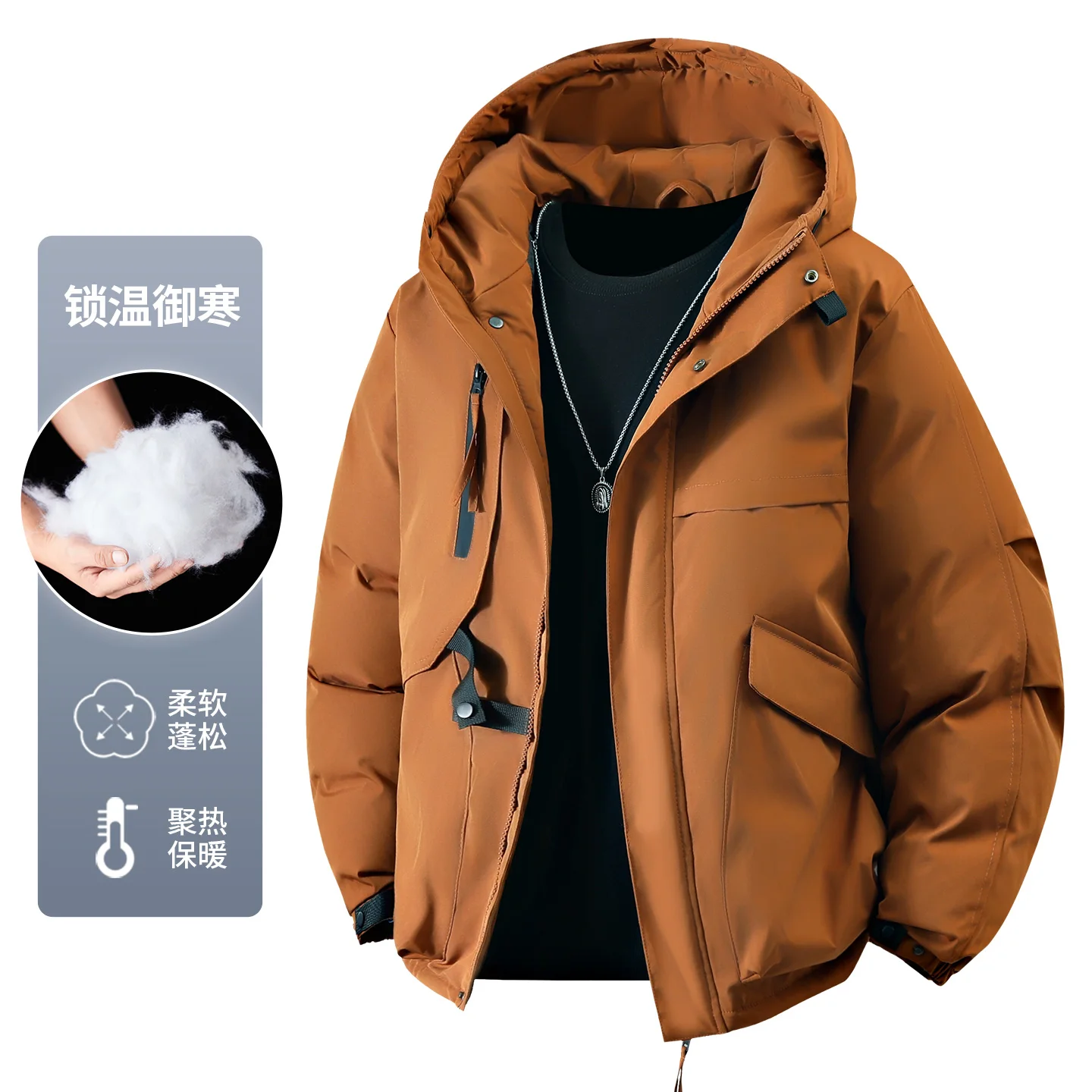 Men New Trendy Couple Windproof Warm Parkas Men Thick Outdoor Windbreaker Coat Men Fashion Casual Waterproof Coat Men Outerwear