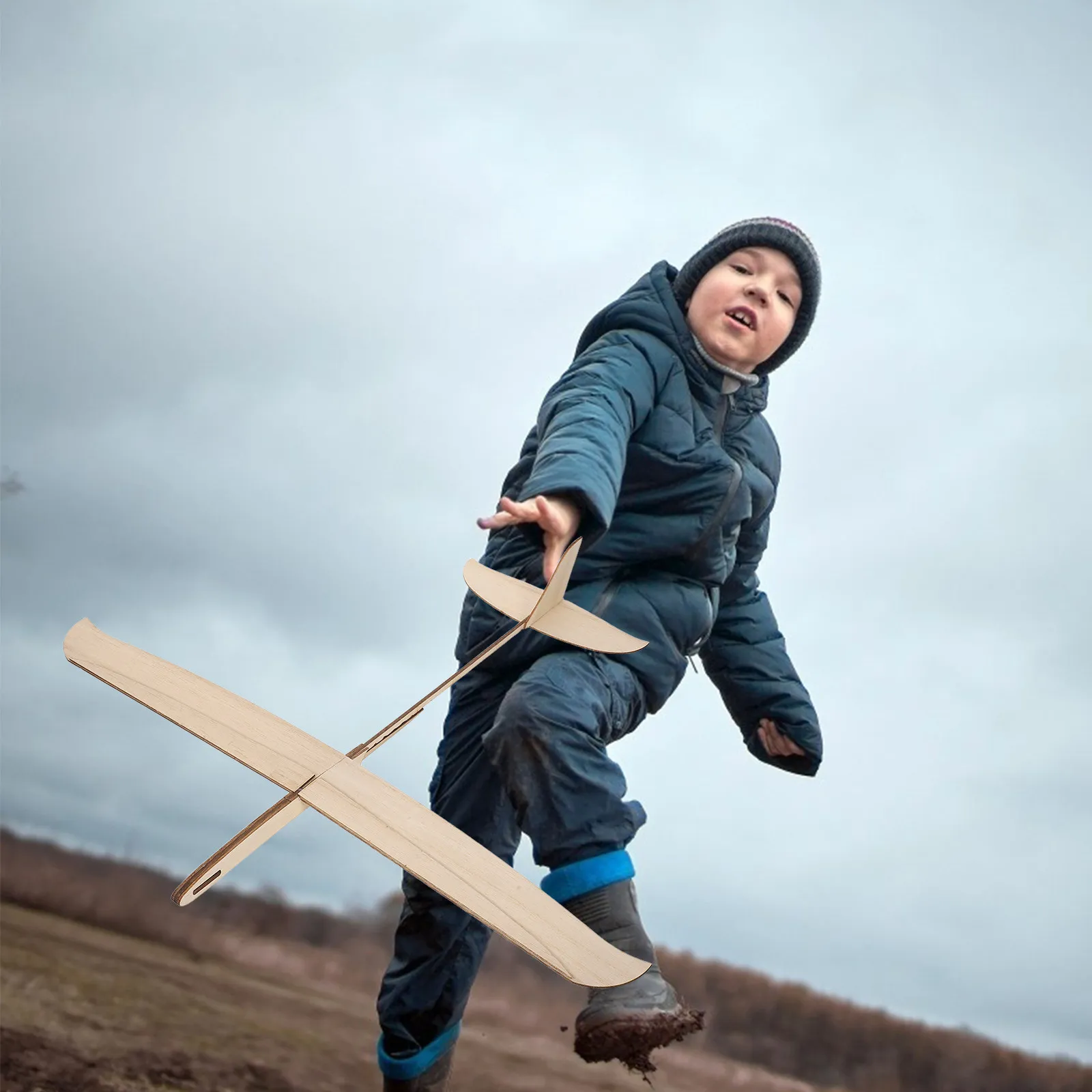 

Деревянный самолет-планер для запуска: набор для сборки (DIY), неокрашенный, для детей 6-12 лет, творческое занятие для дома и улицы