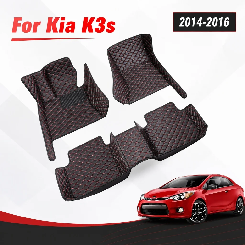 

Car Floor Mats For Kia K3S 2016 2015 2014 Auto Interiors Accessories Styling Custom Leather Front And Rear Side Foot Rugs Carpet