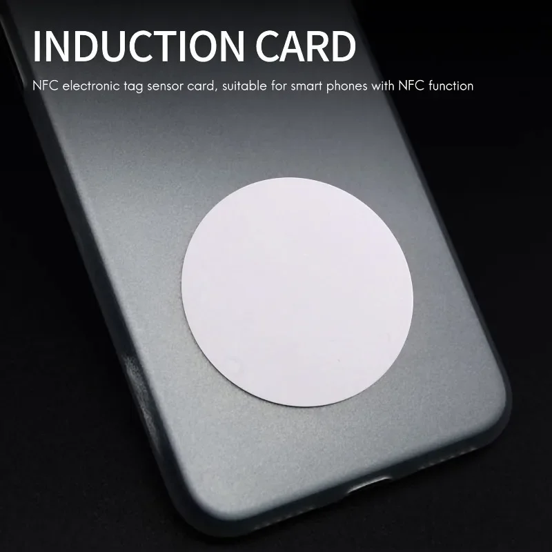 5-100 Pcs M1 1K 1K S50 Coin Card 13.56Mhz 25mm NFC Smart Chip Rewritable Copy IC Tag ISO14443 for Andriod MCT, UID Unchangeable
