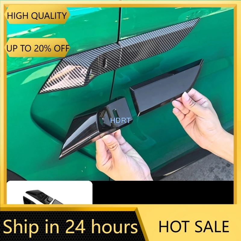 

Car Styling Leaf Fender Camera Side Mark Cover Body Kit Protector Decoration Accessories Exterior Sticker For Xiaomi YU7 2025 +