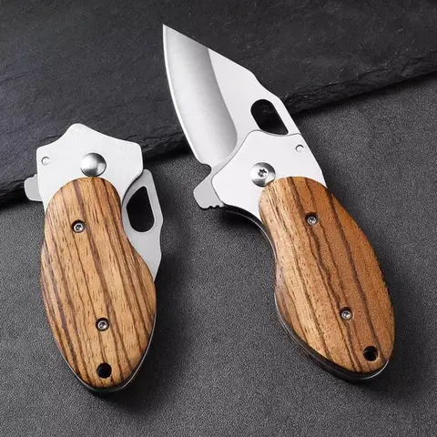 PLYS couteau porte-clés extérieur tranchant de haute dureté, couteau à fruits pliant, Mini couteau de poche multifonctionnel domestique