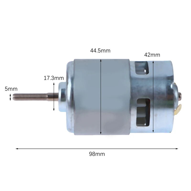 Innovative And Practical 775 Motor 12/21V Gear 5MM Shaft Suitable For Li-ion Lawn Mower Cordless Charge Drill Screwdriver