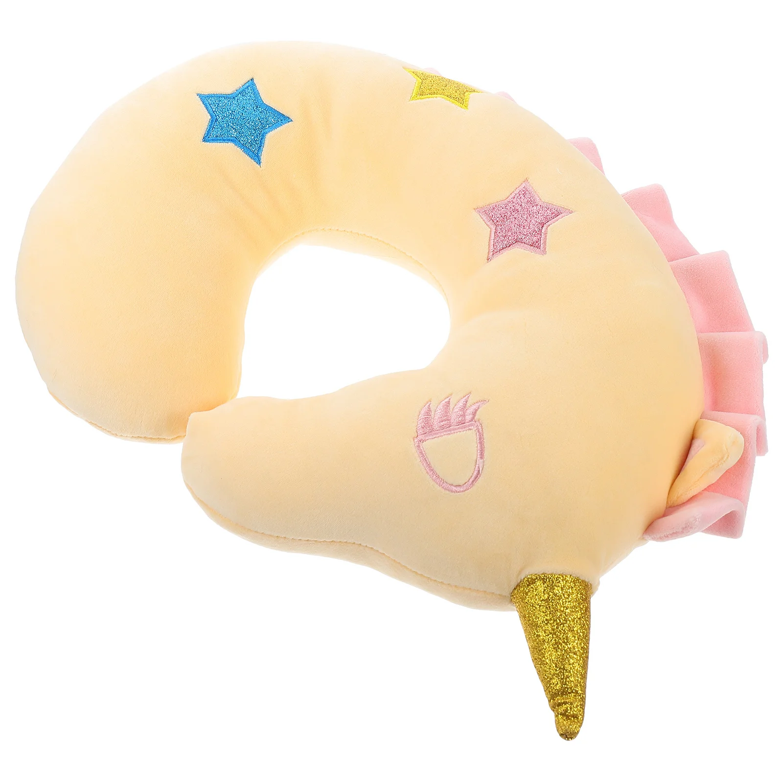 

Soft U Shaped Neck Pillow with Unicorn Design Comfortable Support for Sleeping At Home Office Travel Lightweight Cushion