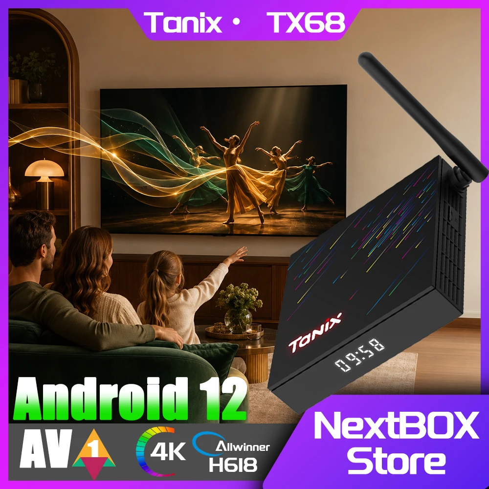 Home Cinema Quad - Tanix TX68 TV Box Android12 Allwinner