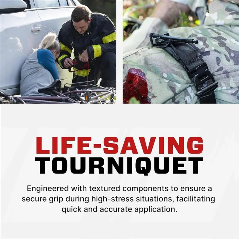 Tourniquet Strap For Severe Bleeding Control- Essential Outdoor First Aid Tool For Civilian Use