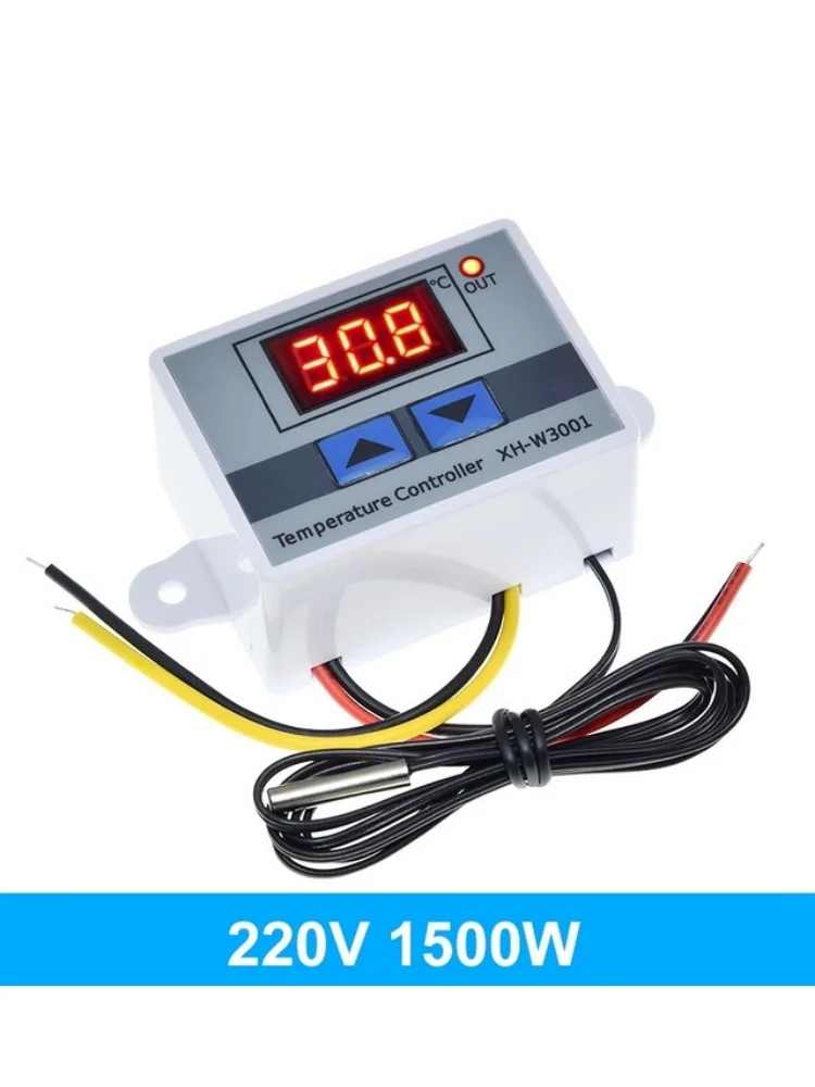 XH-W3001 10A 12V 24V 110V 220V AC Digital LED regolatore di temperatura per incubatore raffreddamento riscaldamento interruttore termostato sensore