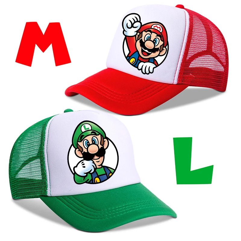 

Hot Super Marioed Hats Creative Cartoon Baseball Caps Parent Child Summer Sunhat Outdoor Sports Cap Leisure Children's Hat Gift